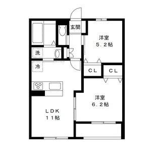 ソレイユ【301号室号室】の間取り