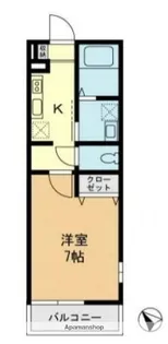 シャンテ船橋宮本B棟【1階】の間取り