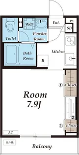 リブリ・エム・クレスト シー【1階】の間取り