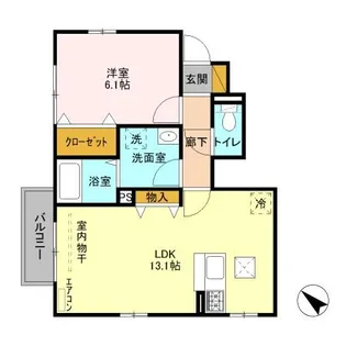 ドエル【1階】の間取り