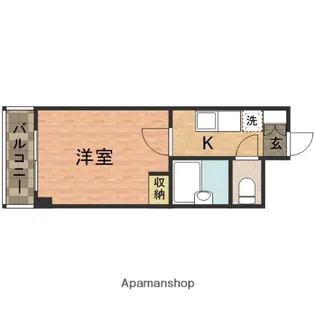 CASSIA南行徳【208号室】の間取り