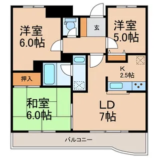 薬園台ガーデンヒルズ【3階】の間取り