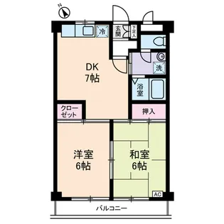 グレースK【1階】の間取り