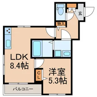 BRILLER PLUME(ブリエ プリュム)【2階】の間取り