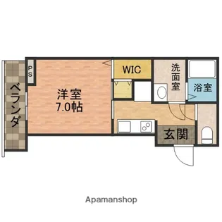 シャンテユニゾンハイム【202号室】の間取り