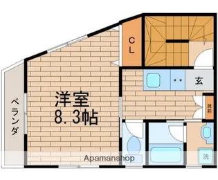 ソレイユワシオ8番館【3階】の間取り