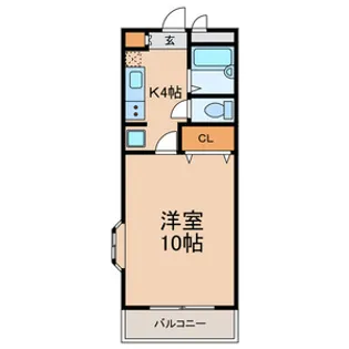 ウイング・クレスト K&E【2階】の間取り