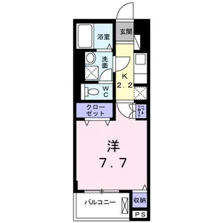 パレス アリオン 市川【1階】の間取り