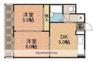 エステートマリン【402号室】の間取り