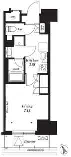 プライマル船橋【6階】の間取り