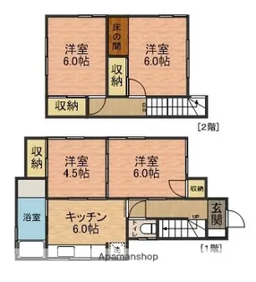 千葉県船橋市丸山4丁目【一戸建】の間取り