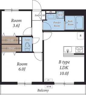 リブリ・サンハイツ咲が丘【1階】の間取り