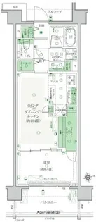 エクセレントシティ東船橋グラン【410号室】の間取り