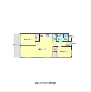 テラスレジデンス市川【4階】の間取り
