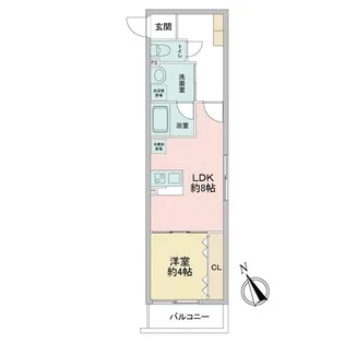 レオ四拾八番館【0317号室】の間取り