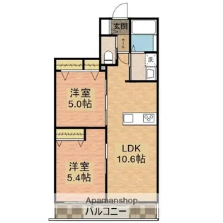 ラフレーズ【203号室】の間取り