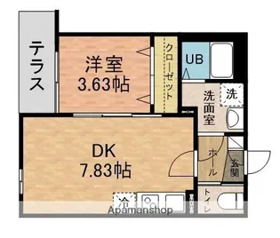 コンフォーティア【3階】の間取り