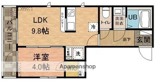 フライエル津田沼【101号室】の間取り