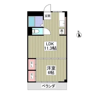船橋セブンハイツ【3階】の間取り