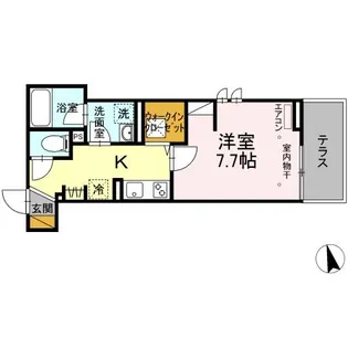 アルメール大久保【1階】の間取り