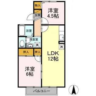 カサヴェールASAHI【2階】の間取り
