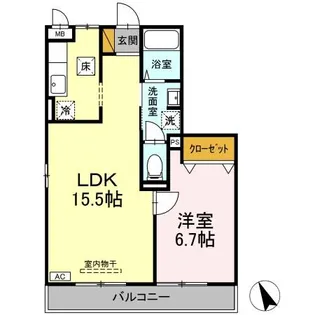 パークサイド 西船 A・B【1階】の間取り