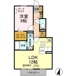 ピアファーレ【1階】の間取り