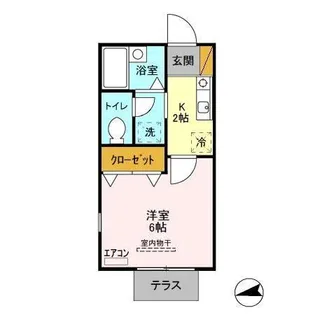 コリンヌ谷津【1階】の間取り