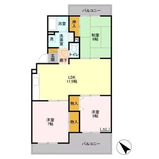 ボアクレール A【2階】の間取り