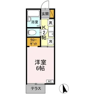 ロイヤルコート 壱番館【1階】の間取り