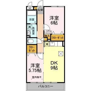 ディアコート【1階】の間取り