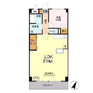 YS習志野台【3階】の間取り