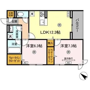 PRIMA CASA ANDANTINO【2階】の間取り