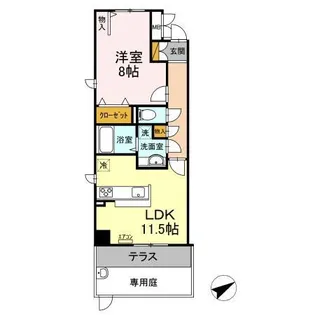 ベルファミーユ高根台Ⅲ【1階】の間取り