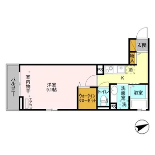 陽光海神【1階】の間取り