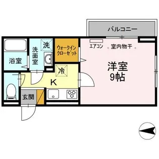 ベルフルール【3階】の間取り