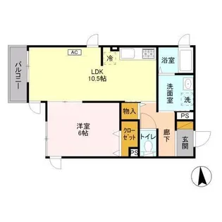 フォレ・プランドール【2階】の間取り