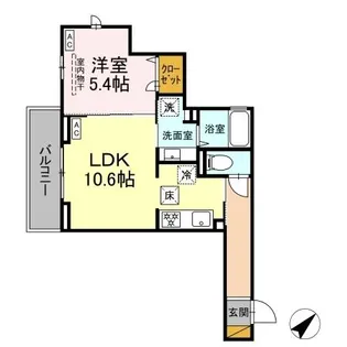 プラージュ津田沼【1階】の間取り