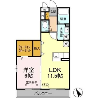 コスモ ガーデン【1階】の間取り