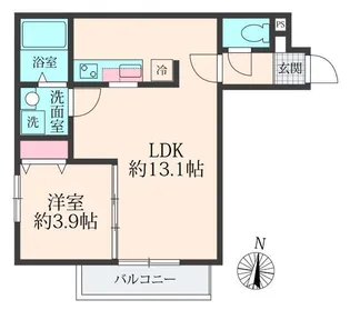 千葉県船橋市二宮1丁目【アパート】の間取り