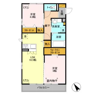 アヴァンギャルド 本八幡【2階】の間取り