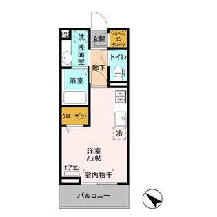 グレース八幡【1階】の間取り