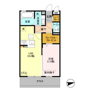 R.ザウバーⅡ A棟【1階】の間取り