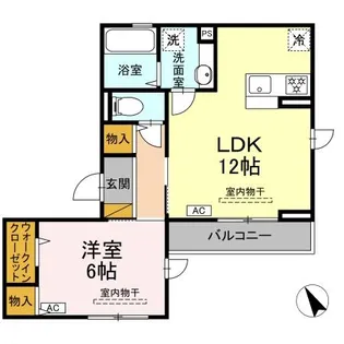 ベルフィーヌ東船橋【2階】の間取り