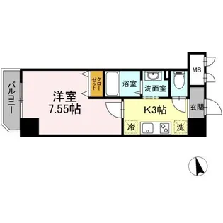 アンクレージュ西船橋【7階】の間取り