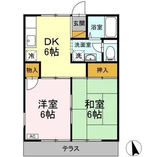 セジュール鎌ヶ谷【1階】の間取り