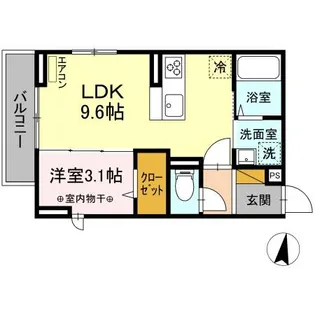 ロイヤルハイツ【2階】の間取り