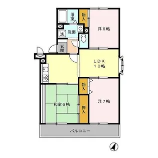 グランメール藤原【3階】の間取り