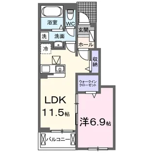 シャーロットタウンⅦ【1階】の間取り