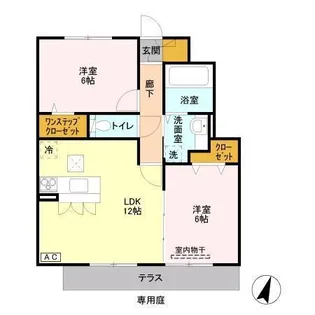 ミ・カーサ【1階】の間取り